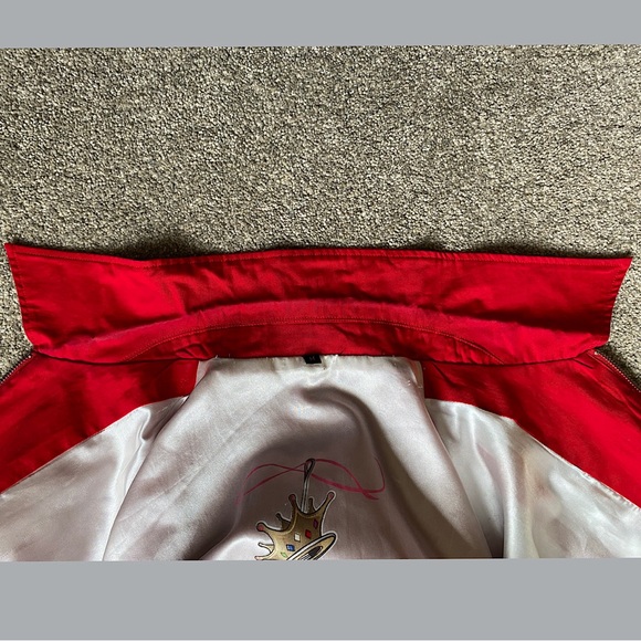 🎉LANSKY BROS Speedway Jacket, Men’s Size Med, Red/White - Picture 11 of 11